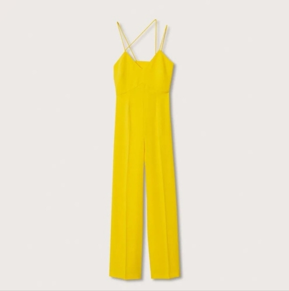 Mango Pants - NWT Mango Yellow Jumpsuit